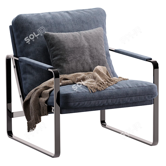 Modern Fabricius Armchair: 2013 Design 3D model image 1