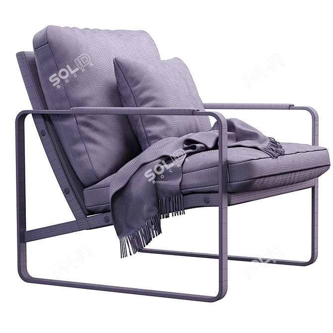 Modern Fabricius Armchair: 2013 Design 3D model image 3