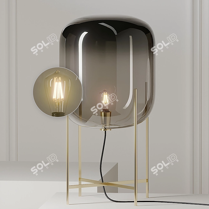 Oda Medium: A Stylish Floor Lamp by Pulpo 3D model image 2