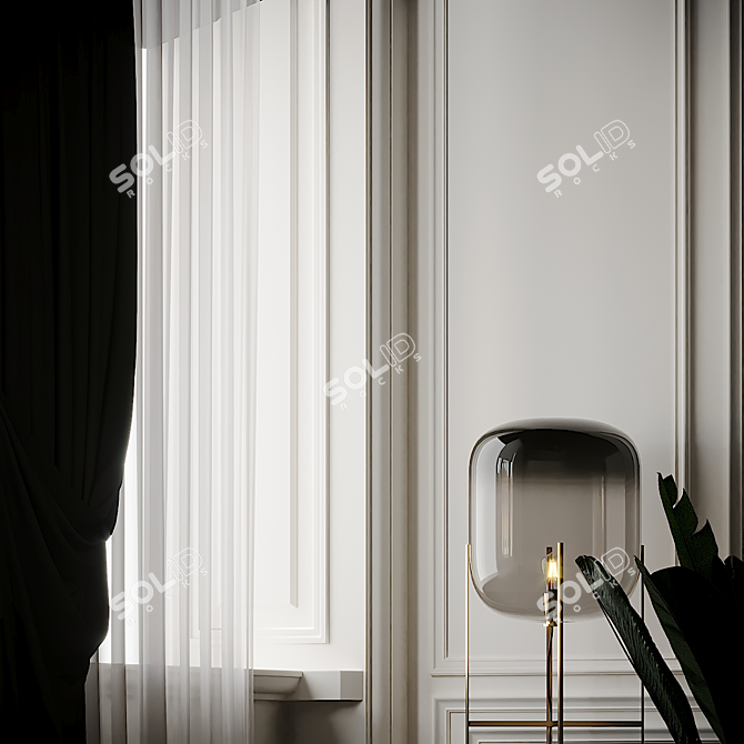 Oda Medium: A Stylish Floor Lamp by Pulpo 3D model image 4