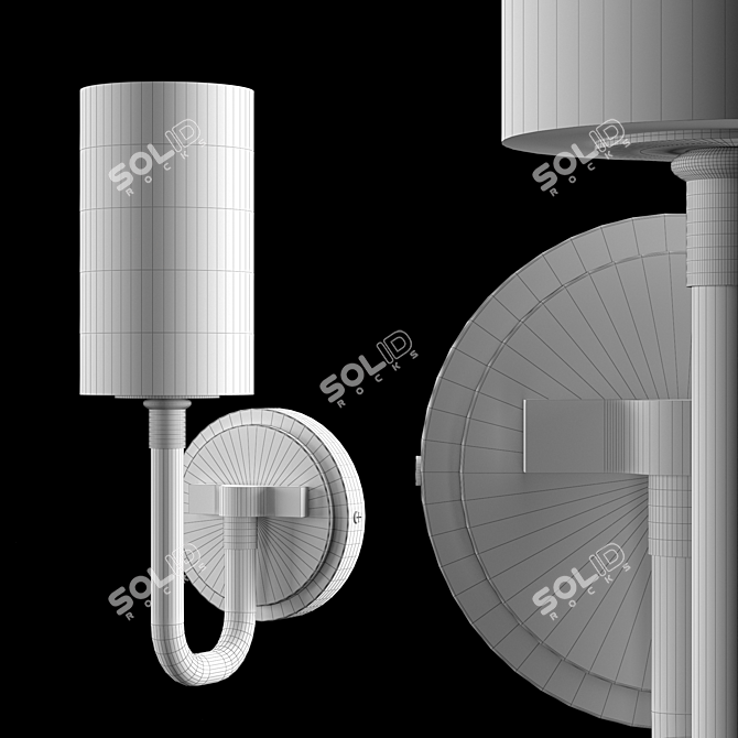 Elegant ISLA Wall Sconce 3D model image 2