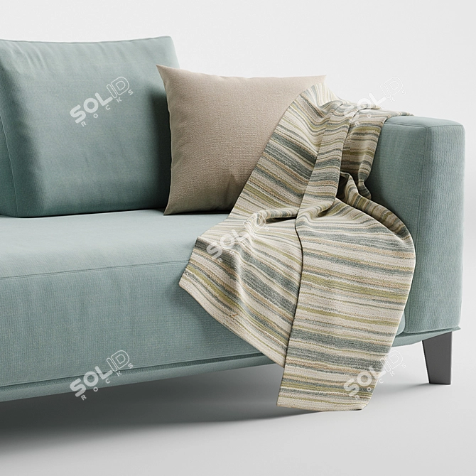 Albertasalotti Dylan 2-Seater Sofa 3D model image 4