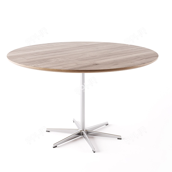 Sleek Circular Table - A826 3D model image 1