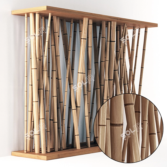 Bamboo Fusion Wall Art 3D model image 1