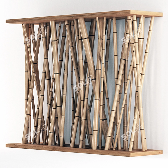 Bamboo Fusion Wall Art 3D model image 2