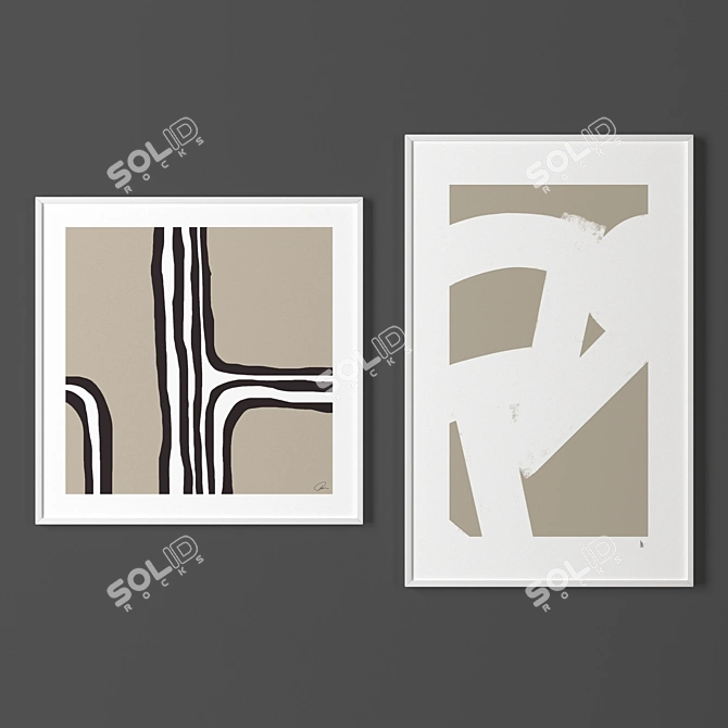 Elegant Frames Collection 3D model image 1