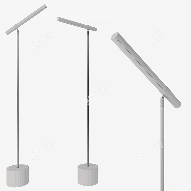 Minimalist Scandinavian Floor Lamp 3D model image 2