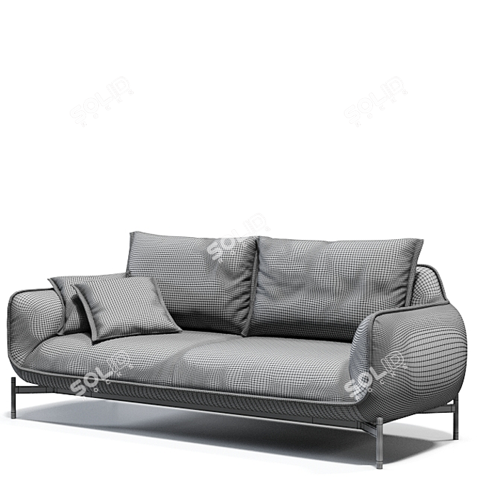 Moya Cloud Sofa: Ultimate Comfort & Elegant Design 3D model image 3