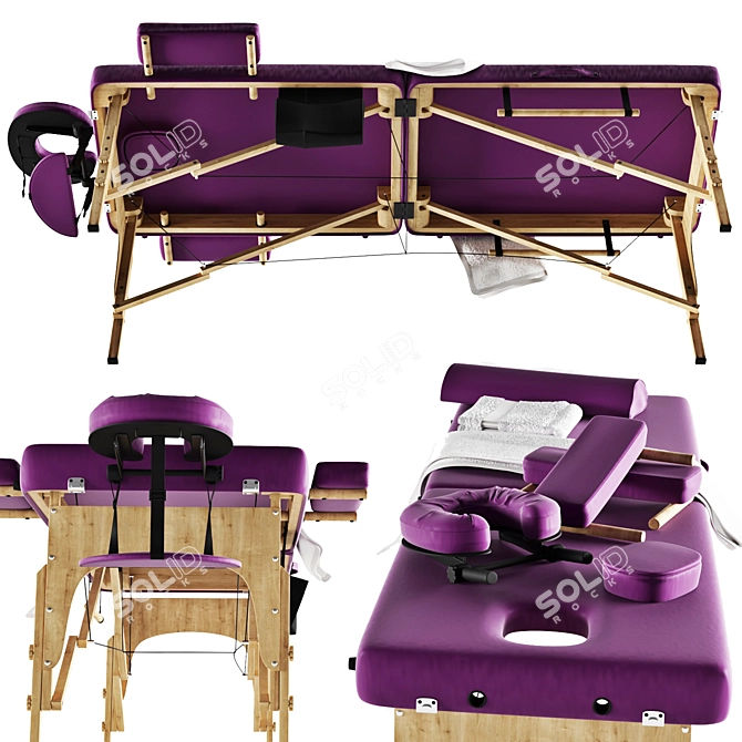 Foldable Massage Table Sierra 3D model image 2