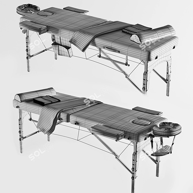 Foldable Massage Table Sierra 3D model image 3