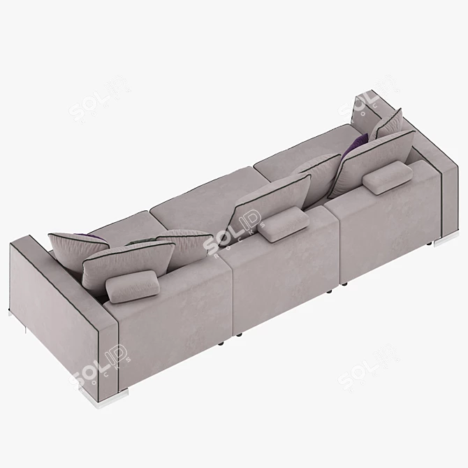 Flexform Armand Sofa: Elegant and Contemporary Design. 3D model image 2