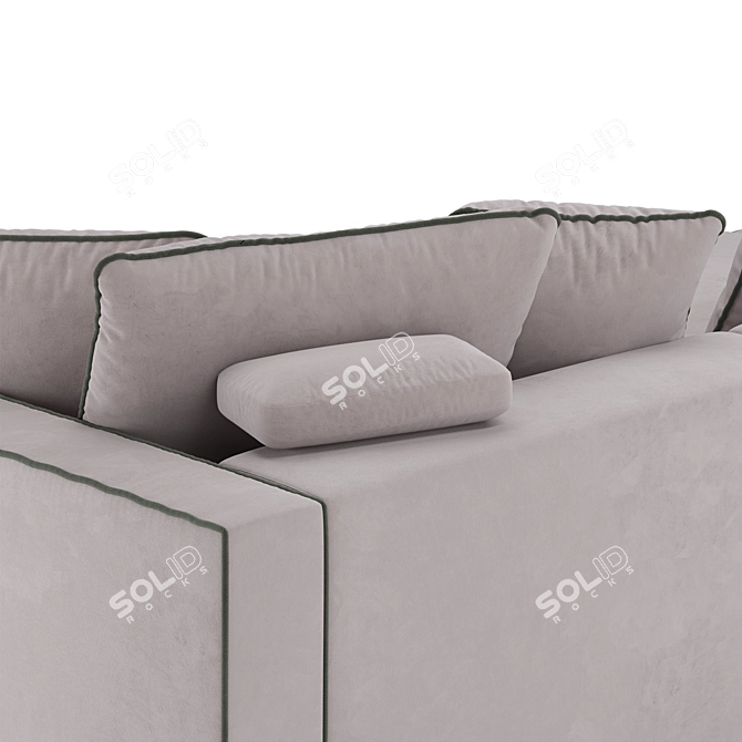 Flexform Armand Sofa: Elegant and Contemporary Design. 3D model image 5