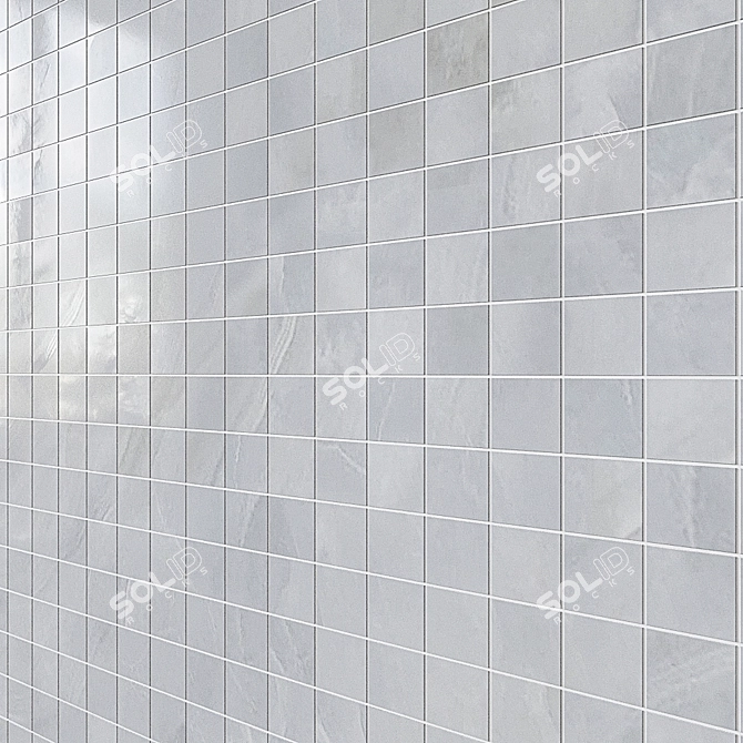 NOLITA Mosaico: Elegant Porcelain Mosaic Tiles 3D model image 1