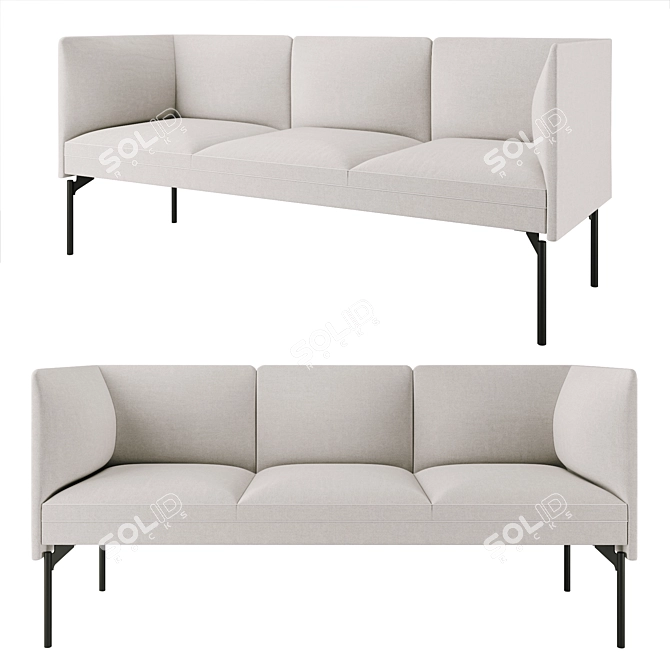 Modular Toronto Sofa - Flexible and Stylish Solution 3D model image 1