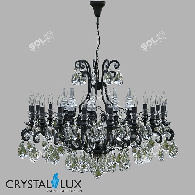 Crystal Lux MAGNIFICO SP19 Pendant 3D model image 1