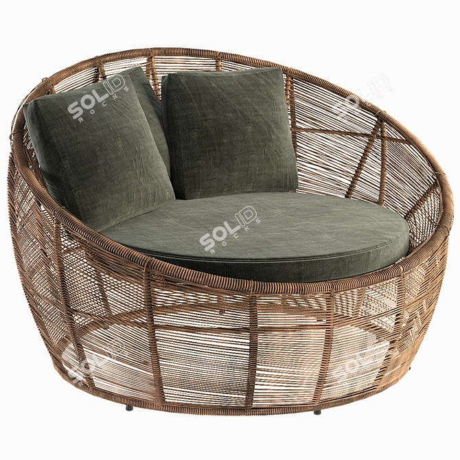 Elegant Outdoor Seating: Garden Armchair 3D model image 1