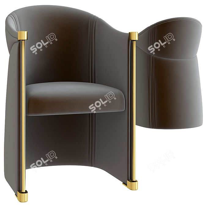Chillax Comfort Low Chair 3D model image 1