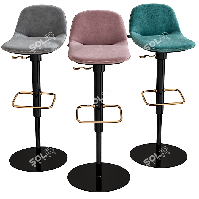 Beso Stool: Modern Seating Solution 3D model image 1