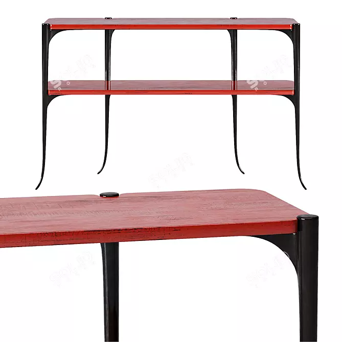 Elegant Chime Console - Elan's Exquisite Piece 3D model image 1