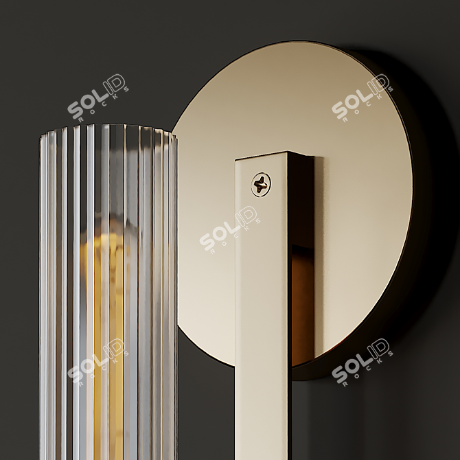 Elegant Fontanelle Single Sconce 3D model image 3