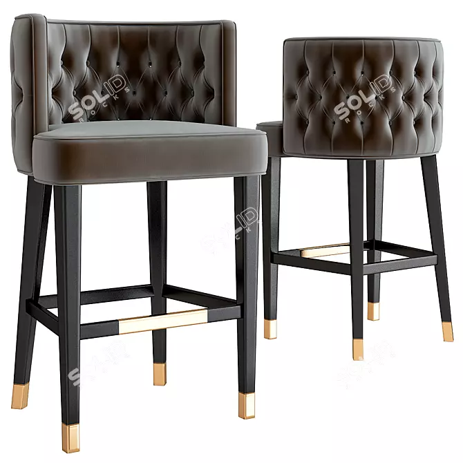 Elegant ARISTO Barstool: KARE Design 3D model image 1