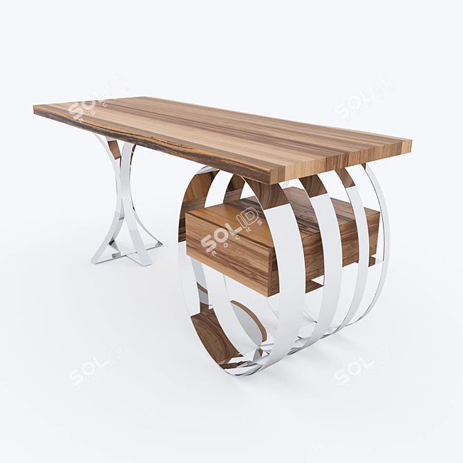 "Genesis" Writing Desk - Elegant & Durable 3D model image 1