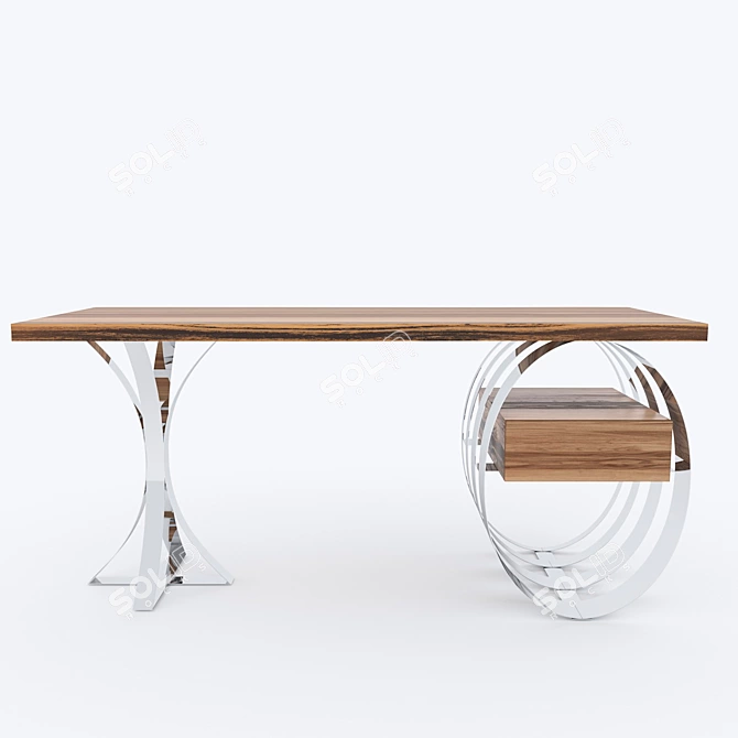 "Genesis" Writing Desk - Elegant & Durable 3D model image 2