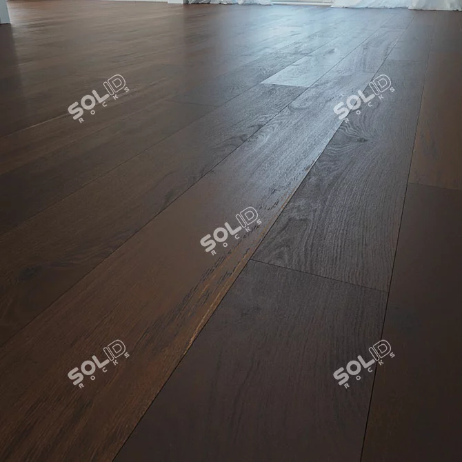 Tahiti Oak Wooden Flooring: Natural Elegance 3D model image 1