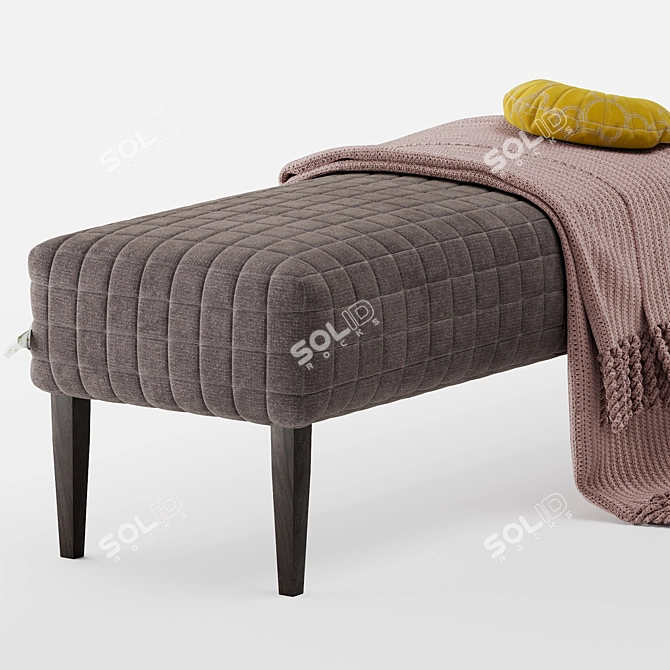 Furry Rest: Tigy Pouf 3D model image 2