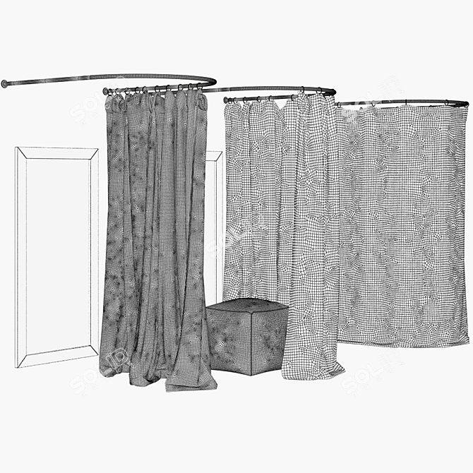 Reflective Dressing Room 3D model image 2