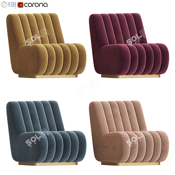 Sophia Sofa: Essential Home Elegance 3D model image 1