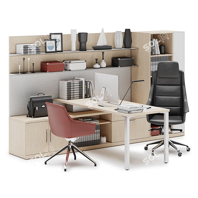 Canvas Private Office (v1): Modern Workspace Solution 3D model image 2