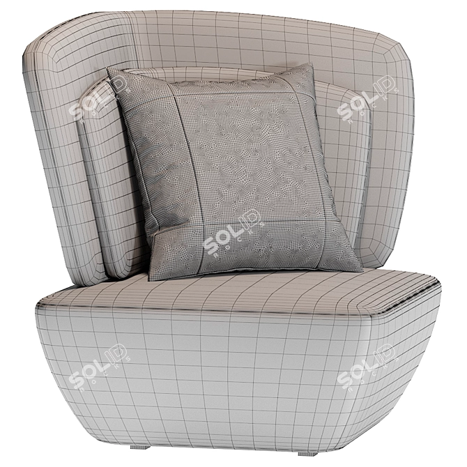 Soho Small Armchair by EmmeBi 3D model image 3