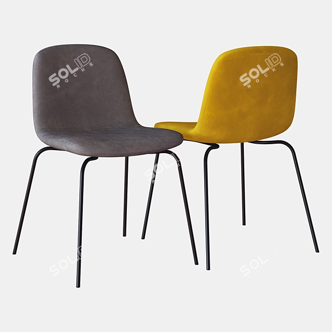 Stylish Tibby Chair: La Redoute 3D model image 2