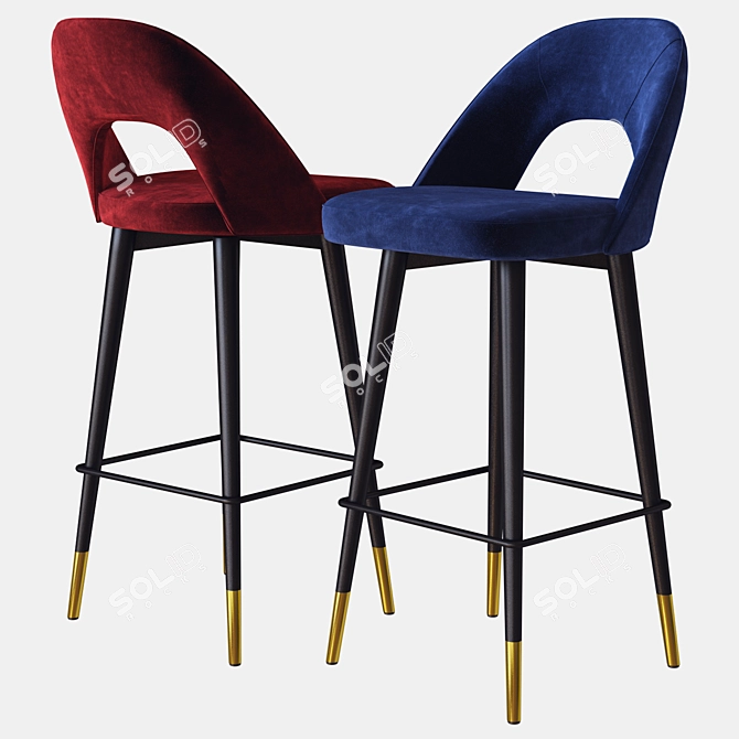 Eichholtz Avorio Bar Stool: Sleek & Sophisticated 3D model image 2