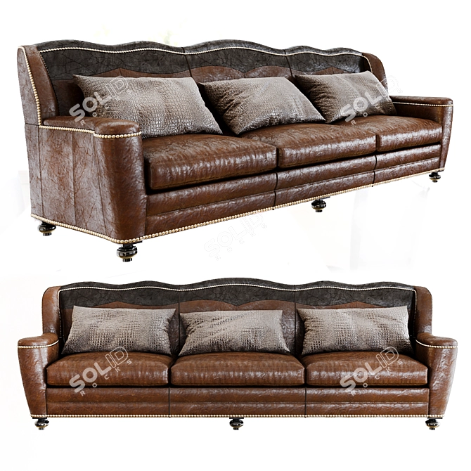 Classic Elegance: Whittemore Sherrill Sofa 3D model image 1