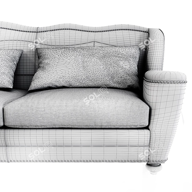 Classic Elegance: Whittemore Sherrill Sofa 3D model image 3