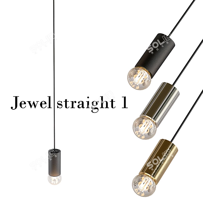 Jewel Straight 1: Modern Stylish Design 3D model image 1