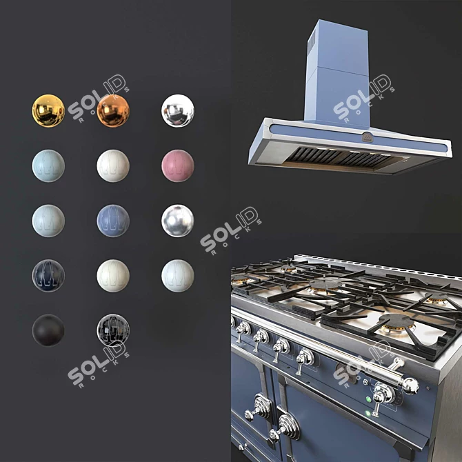 LaCornue CornuFe 110: Passionately Crafted Range Cooker 3D model image 2