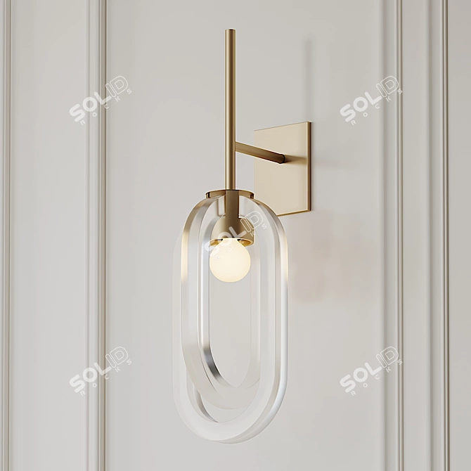 Ethereal Glow: CIRRUS Wall Sconce 3D model image 1