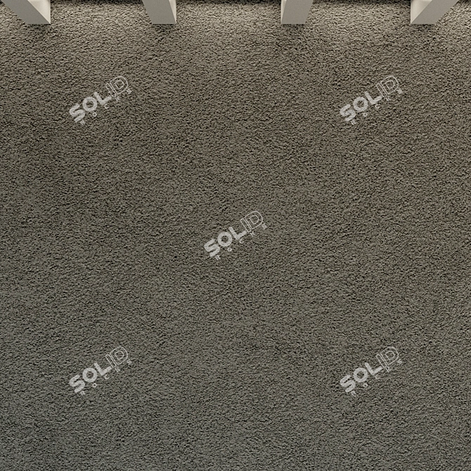 Vintage Concrete Wall Texture 3D model image 3