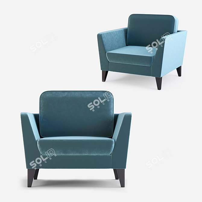SITS Comfort Armchair 3D model image 2