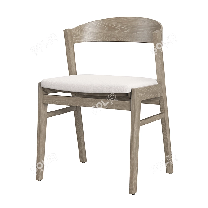 Modern RH Anders Dining Chair 3D model image 1