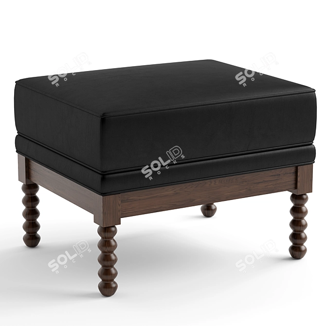 Elegance in Comfort: Tarragona Ottoman 3D model image 1