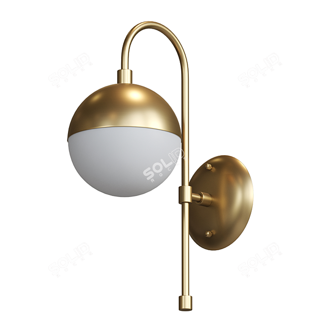 Title: Ball Wall Lamp - Elegant Illumination for Any Interior 3D model image 2