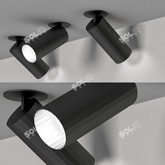 Delta Light Hedra Spotlamp 3D model image 1