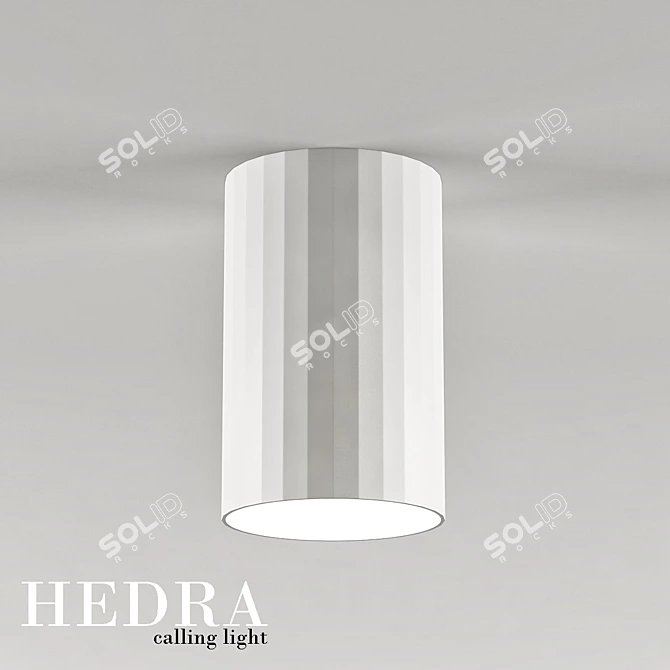 Hedra White - Modern Ceiling Spotlight 3D model image 1