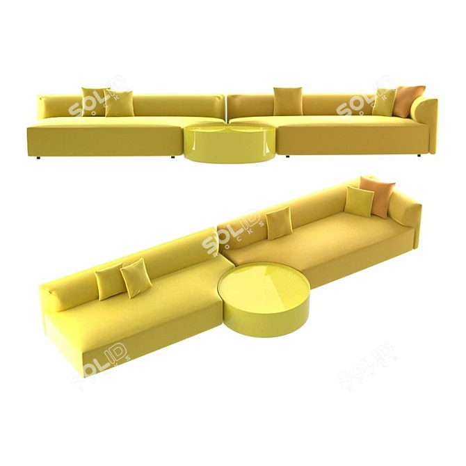 Paola Lenti Walt Modern Sofa 3D model image 2