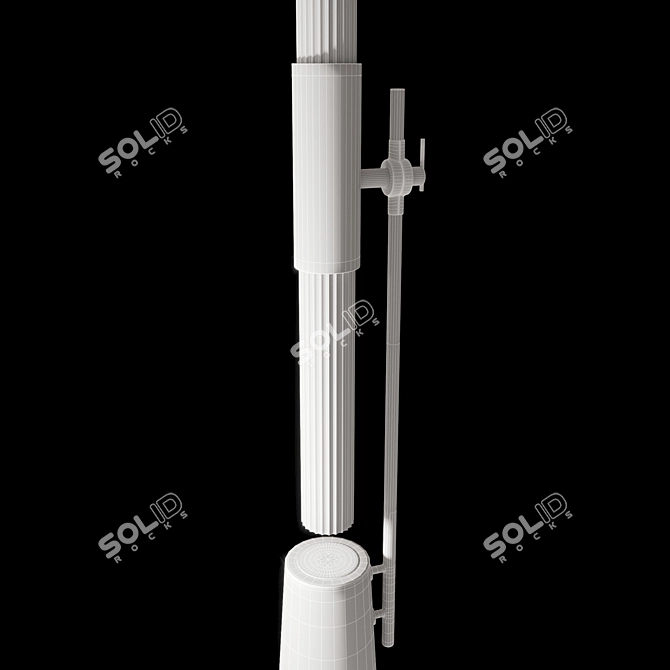 Modern Stylish Gamma Table Lamp 3D model image 2