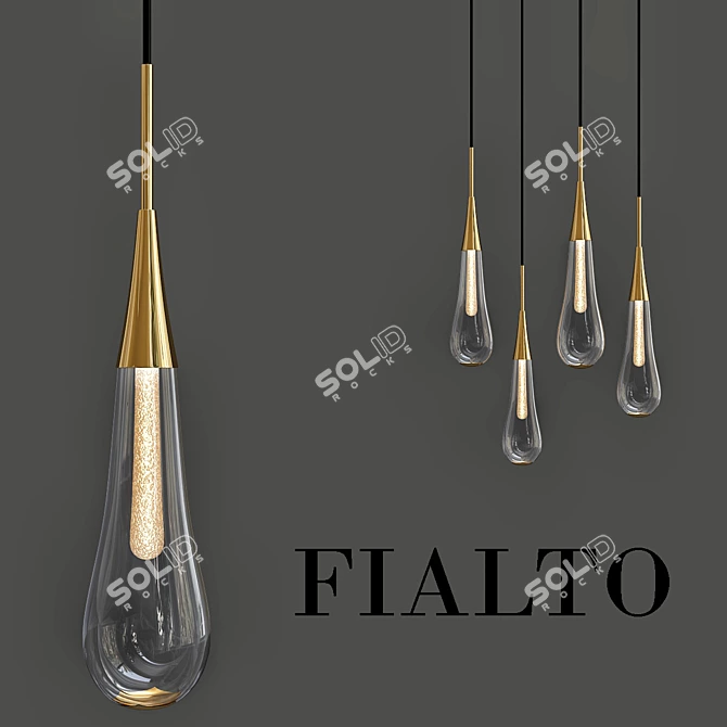 FIALTO Pendant Lighting: Modern and Elegant Design 3D model image 1